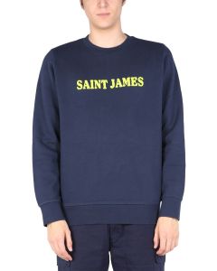 Saint James Logo Print Crewneck Sweatshirt