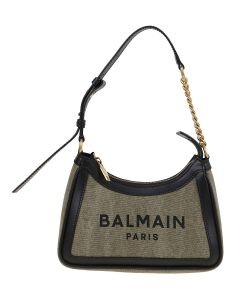 Balmain Logo Printed Small Shoulder Bag