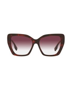 Be4366 Top Check / Red Havana Sunglasses