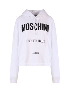 Moschino Logo-Printed Drawstring Hoodie