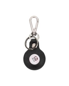 Dauphine Leather Air Tag Keyring