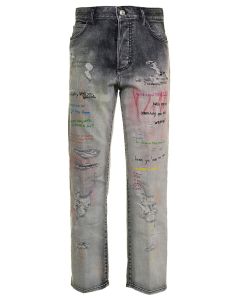 Dsquared2 Graffiti Distressed Jeans