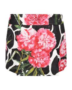 Floral Print Short Skirt