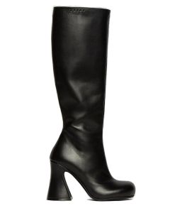 Marni Knee-Length Round-Toe Zipped Boots