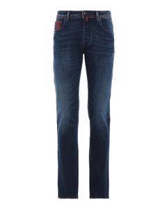 Style 688 comfort tartan detail jeans