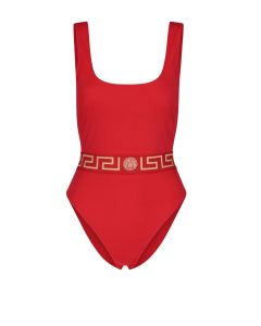 Versace Greca Border Low Back Swimsuit