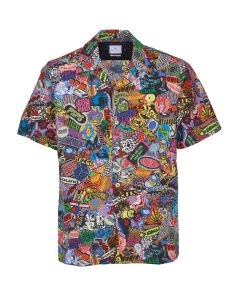 PS Paul Smith Sticker Printed Buttoned Shirt