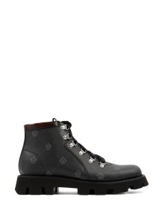 Berluti Logo Detailed Lace-Up Boots