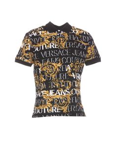 Versace Jeans Couture Baroque Printed Polo Shirt
