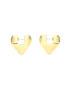 Small Solid Heart Earrings