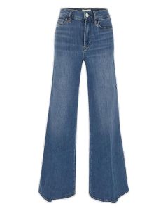 Frame High-Waisted Wide-Leg Jeans
