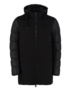 Herno Panelled Hooded Puffer Coat