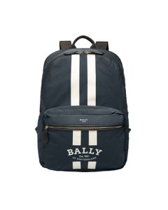 Bally Fixie Logo Printed Zipped Backpack
