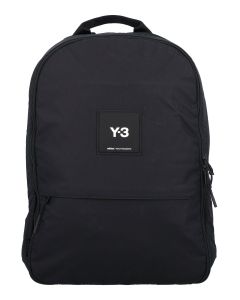 Y-3 Logo Printed Zipped Backpack