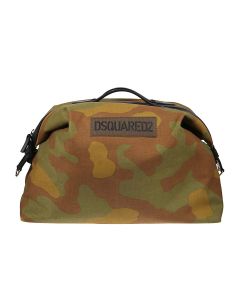 Dsquared2 Camouflage-Printed Zipped Duffle Bag