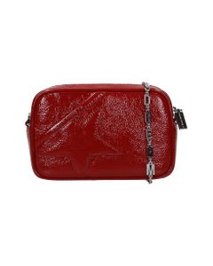 Mini Star Shoulder Bag In Red Patent Leather