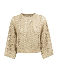 Linen And Silk Dazzling Lace Jumper