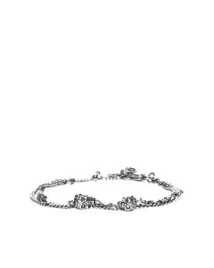 Alexander McQueen Twin Skull Chain Bracelet